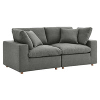 Haven Down Filled Overstuffed 2 Piece Sectional Sofa Set