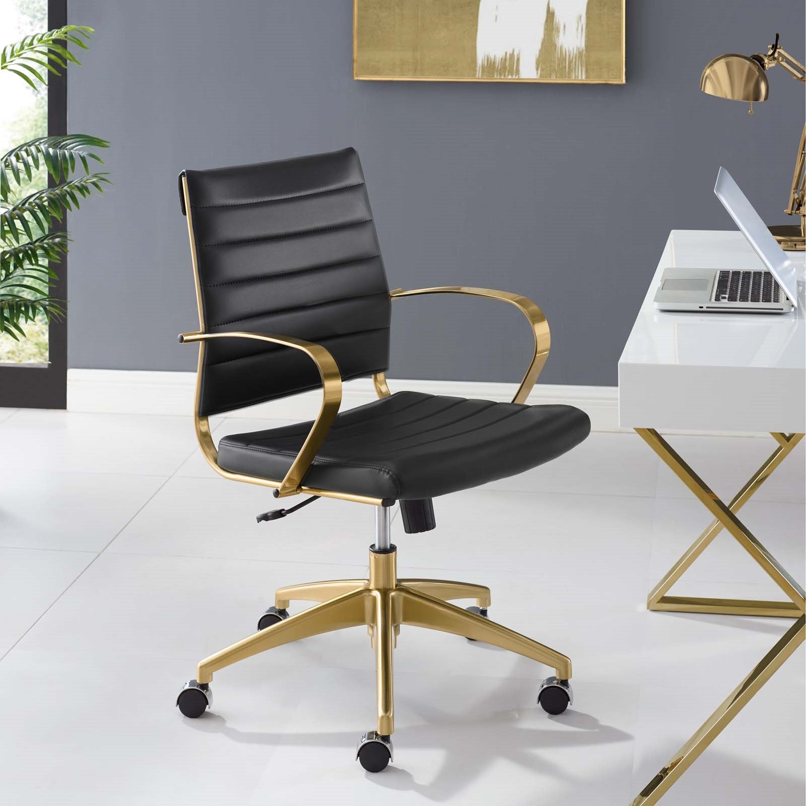 Jive Gold Stainless Steel Office Chair