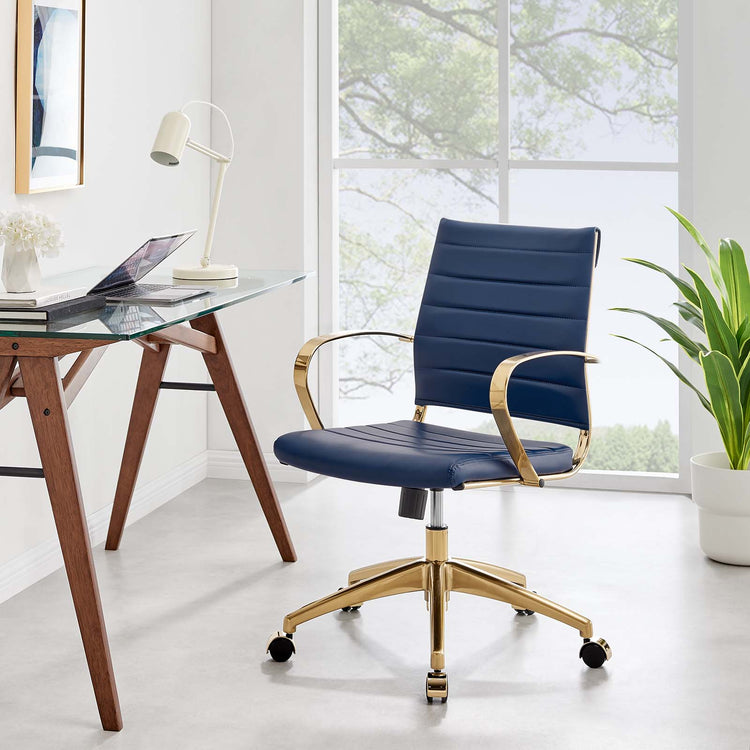 Jive Gold Stainless Steel Office Chair