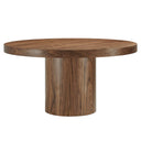 Gratify 60" Round Dining Table, Walnut