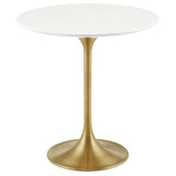 Tulip 20" Round Wood Top Side Table