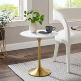 Tulip 20" Round Wood Top Side Table