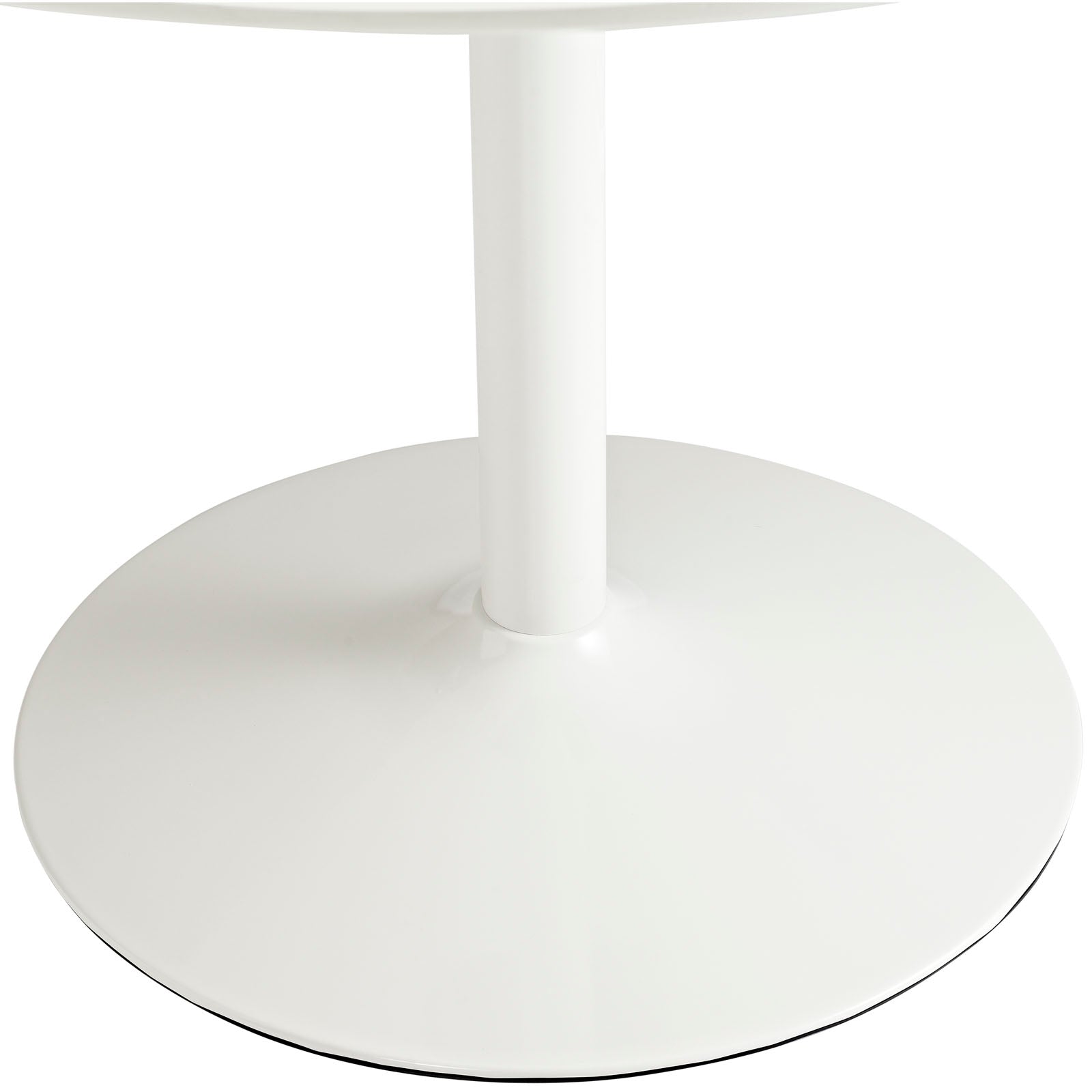 Volve Round Wood Top Dining Table In White