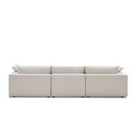 Duke Deep Seat Sofa, 3 Seater, White