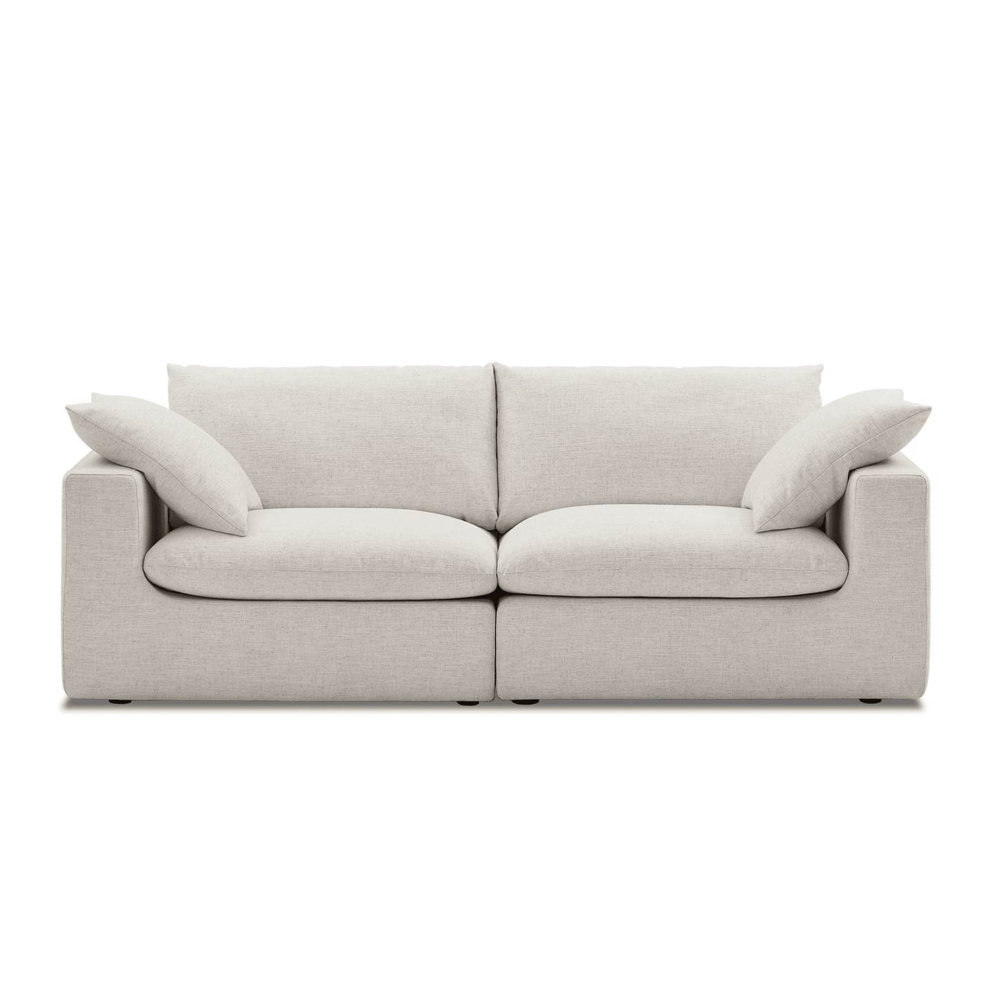 Duke Deep Seat Sofa, 2 Seater, White