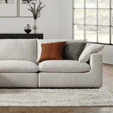 Duke Deep Seat Sofa, 3 Seater, White