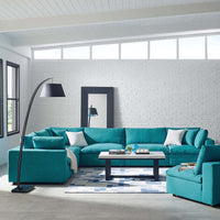 Haven Down Filled Overstuffed 6 Piece Sectional Sofa Set