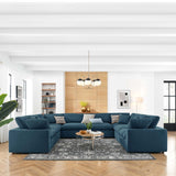 Haven Down Filled Overstuffed 8 Piece Sectional Sofa Set