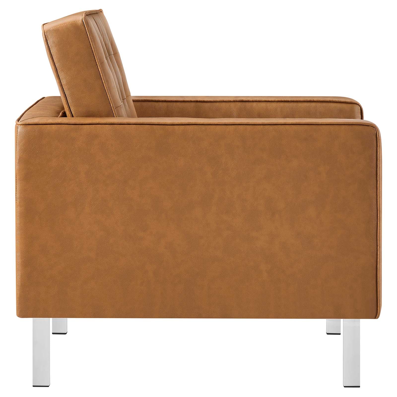 Allen Faux Leather Armchair