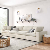 Haven Deep Seat Sectional Sofa, 4 Seater