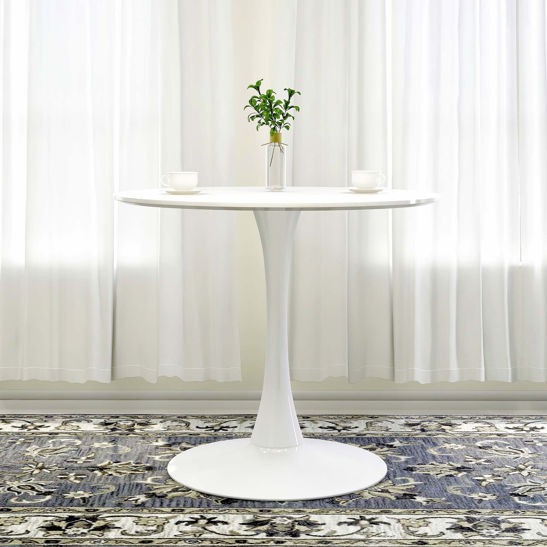 Tulip Wood Top Dining Table, Round
