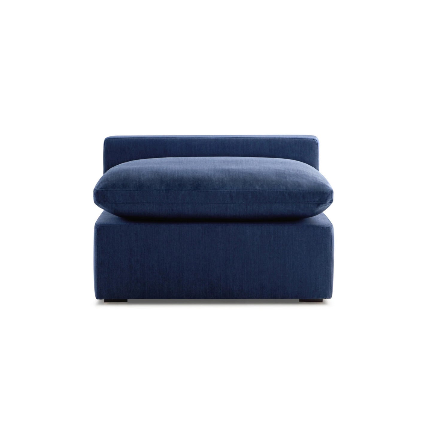 Haven 3 Seater Sectional Sofa With Ottoman, Navy Blue