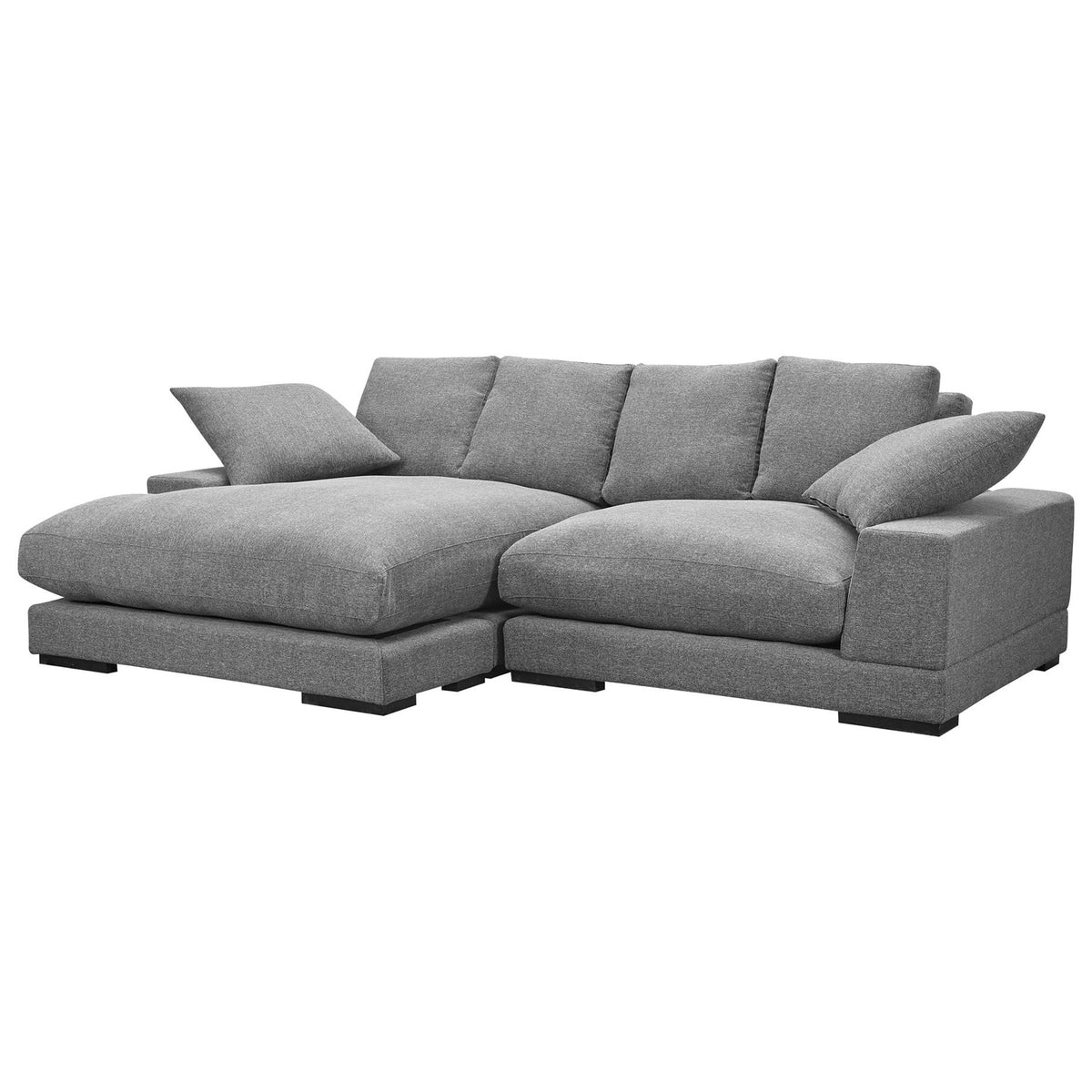 Aurelle Home Reversible Deep Seat Sectional Sofa — Stealmod Furniture