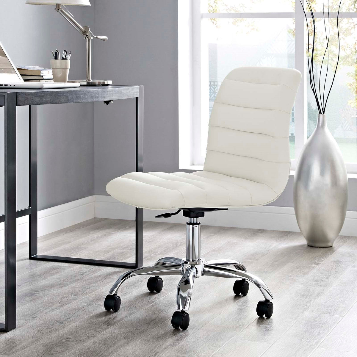 Armless chair for online desk