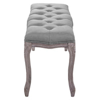 Regal Vintage French Upholstered Fabric Bench