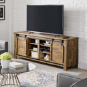 Bennington 71 Rustic Sliding Door TV Stand