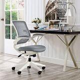 Edge White Base Office Chair