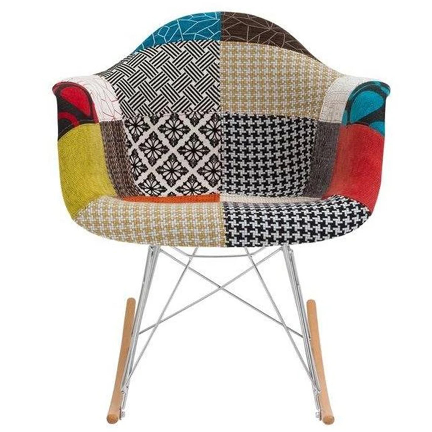 Eiffel Rocker Chair, Multi, Patchwork