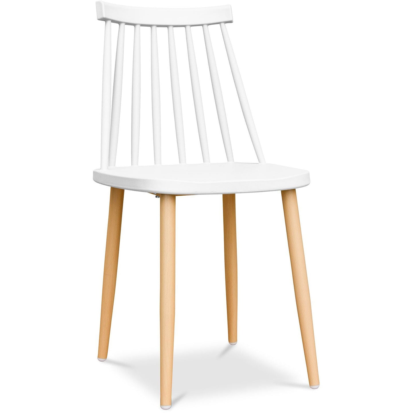 White Spindle Dining Chair