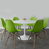 Saarinen Tulip 7 Piece Dining Set - 48" Round - Fiberglass