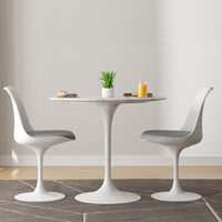 Tulip 32" Marble Dining Table & Chairs Set