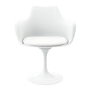 Tulip Arm Chair, White