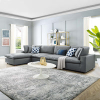 Haven Vegan Leather 5-Piece Sectional Sofa