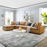 Haven Vegan Leather 5-Piece Sectional Sofa